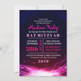 INBJUDAN STARS FUSCHIENS Bat mitzvah inbjudan