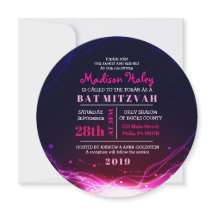 INBJUDAN STARS FUSCHIENS Bat mitzvah inbjudan