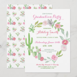 Inbjudan studenten till Party Fiesta Cactus Inbjud