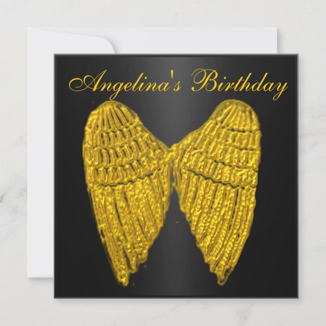 Inbjudan Svart Guld  Vingar (Framsida)