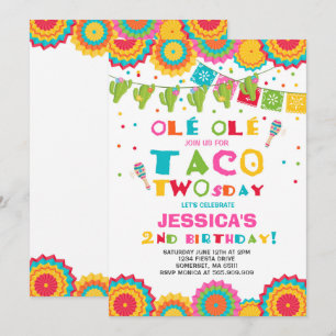 Inbjudan Taco Tosday Party, andra födelsedagen