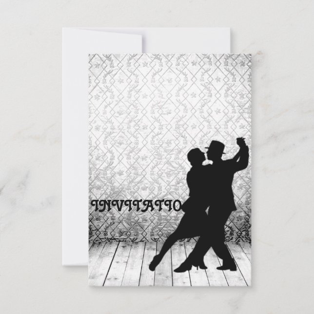 Inbjudan Tango Flamenco Latin Dance (Framsida)