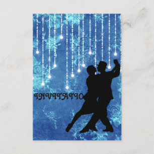 Inbjudan Tango Flamenco Latin Dance Blue