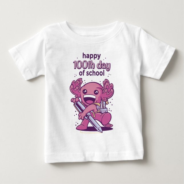 inbjudan till 100:e skoldagen t shirt (Framsida)