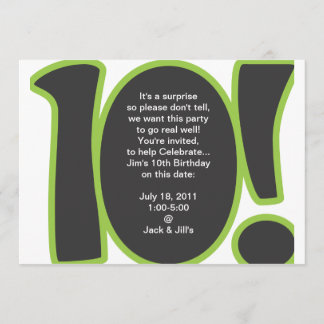 Inbjudan till 10-årsdag