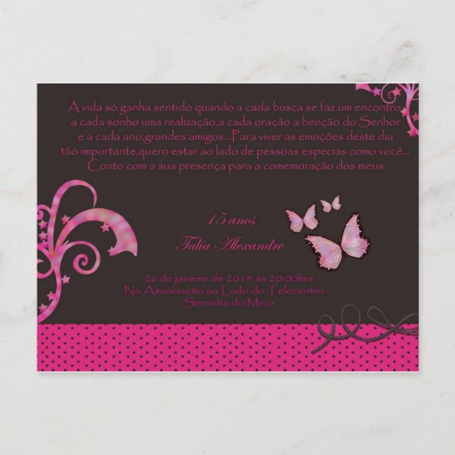 Inbjudan till 15-årsfirande (Framsida)