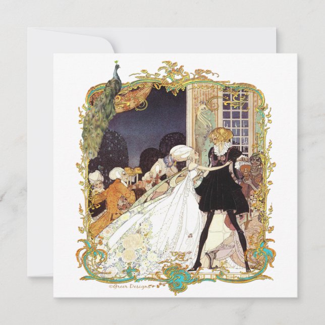 Inbjudan till 1800-talets Costume Boll (Framsida)