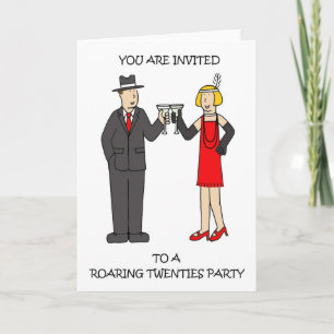 Inbjudan till 200-talspartiet, Tecknad Couple.