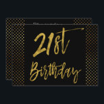 Inbjudan till 20:e guld på födelsedagen<br><div class="desc">20:e inbjudan till Eleganten Black and Faux Gold Foil på födelsedagen. Fotot i den här inbjudan kan uppdateras samt namn,  datum och plats.</div>
