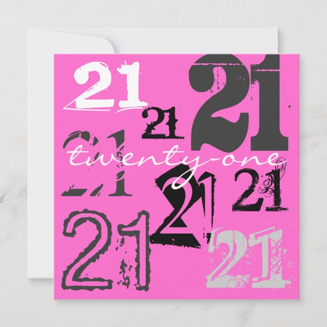 Inbjudan till 21:a födelsedagspartiet (Framsida)