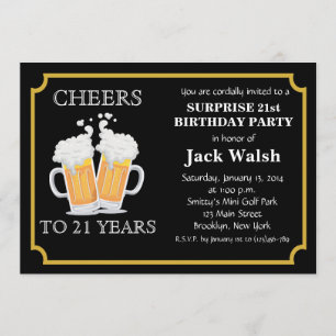 Inbjudan till 21:a födelsedagspartiet