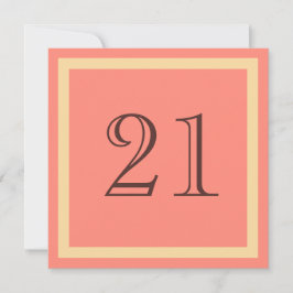 Inbjudan till 21:a födelsedagspartiet - Salmon Cor