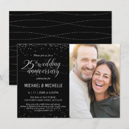 Inbjudan till 25-års silverbröllops fotofest