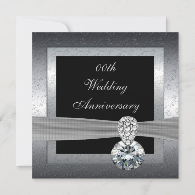 Inbjudan till 25-års silverbröllopsfirande (Framsida)