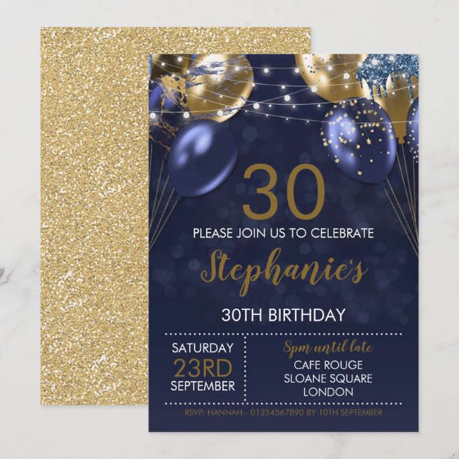 Inbjudan till 30:e Inbjudan-flottan i Guld (Fram/baksida)