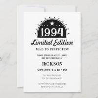 Inbjudan till 30års födelsedag Begränsad Edition