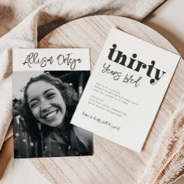 Inbjudan till 30års födelsedag | Foto 30års födels