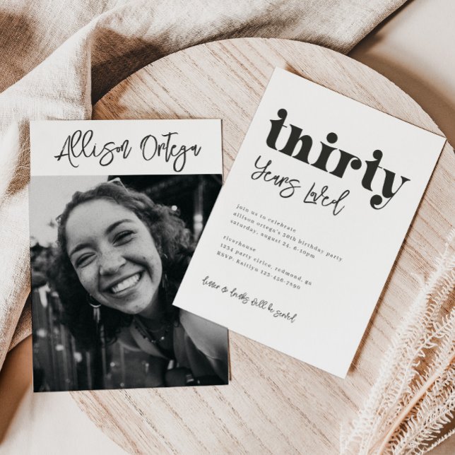 Inbjudan till 30års födelsedag | Foto 30års födels (Skapare uppladdad)