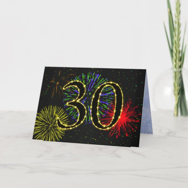 Inbjudan till 30års födelsedag-partiet (Framsida)