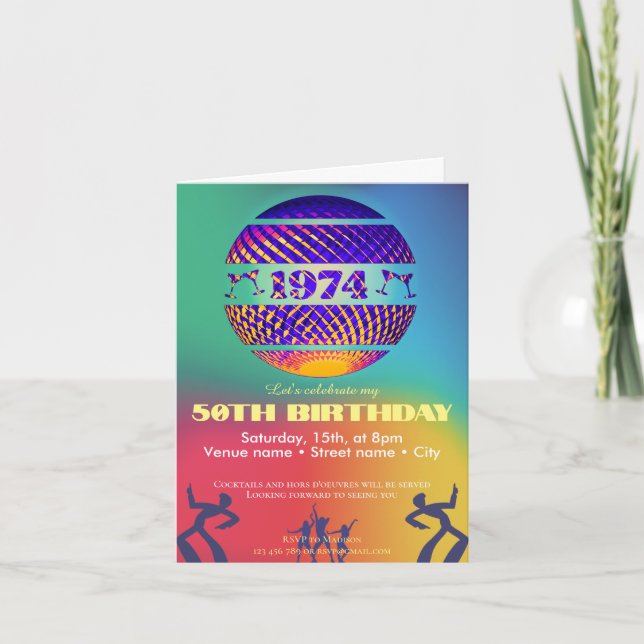 Inbjudan till 50-årsfest 1974 (Framsida)