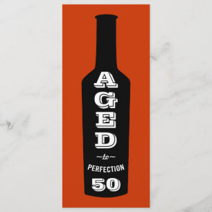 Inbjudan till 50-årsfest Åldrad till perfektion