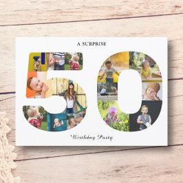Inbjudan till 50:e födelsedagsfotomall