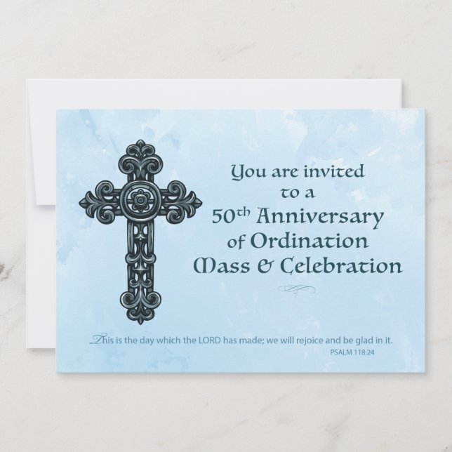 Inbjudan till 50:e Ordination-jubileumspris, Orn (Framsida)