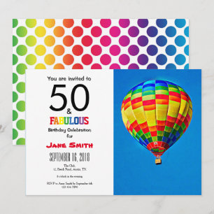 Inbjudan till 50 och Fabulous Birthday