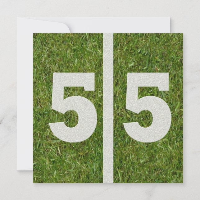 Inbjudan till 55-årsdag (Framsida)