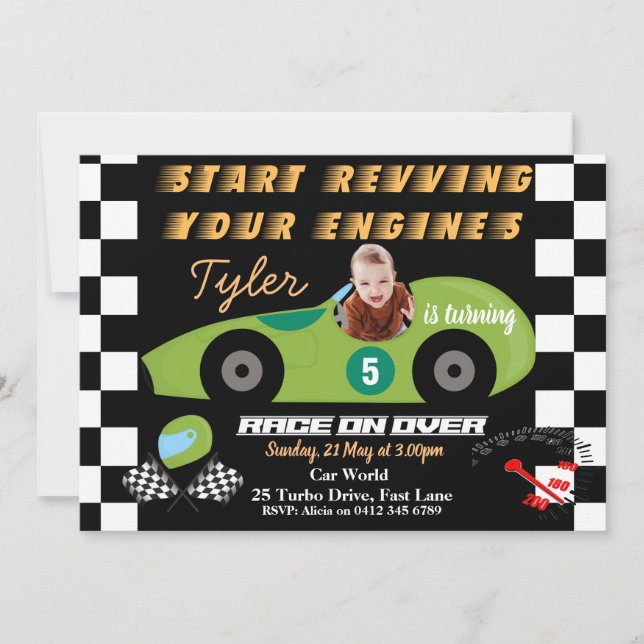 Inbjudan till 5:e födelsedag (Framsida)