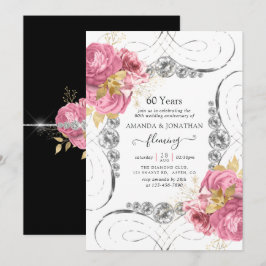 Inbjudan till 60-års diamantbröllopsfest