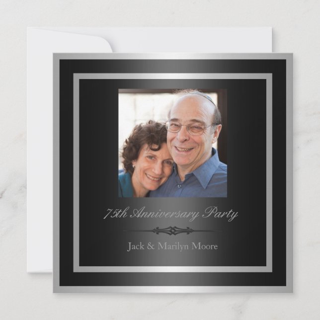 Inbjudan till 75-årsfirande (Framsida)