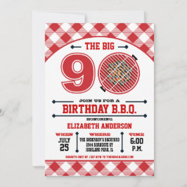 Inbjudan till 90:e födelsedagsbarbecue