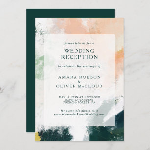 Inbjudan till Abstrakt-bröllop