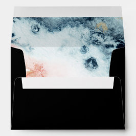 Inbjudan till abstrakt Celestial Watercolor Weddin