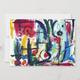 Inbjudan till abstrakt Färg Stollig