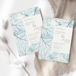 Inbjudan till Abstrakten Flowers i vår Turcoise Aq