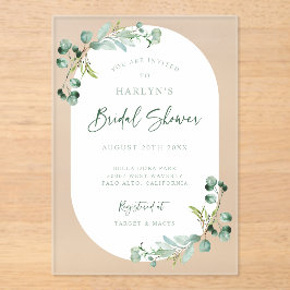 Inbjudan till Acrylic Eucalyptus Möhippa Party