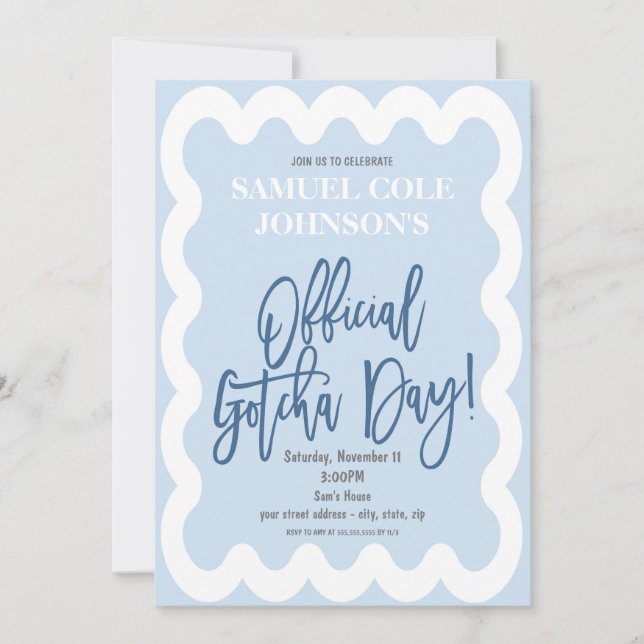 Inbjudan till adoption av Gotcha-officiellen (Framsida)