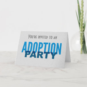 Inbjudan till adoption Party - Tonåring av äldre b