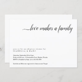 Inbjudan till adoptionfest (för bebis eller liten 