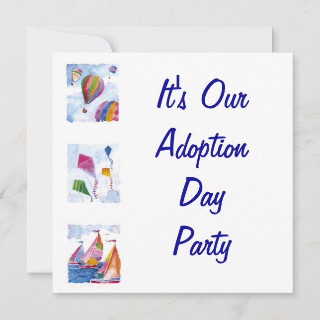 inbjudan till adoptionsdagspart (Framsida)