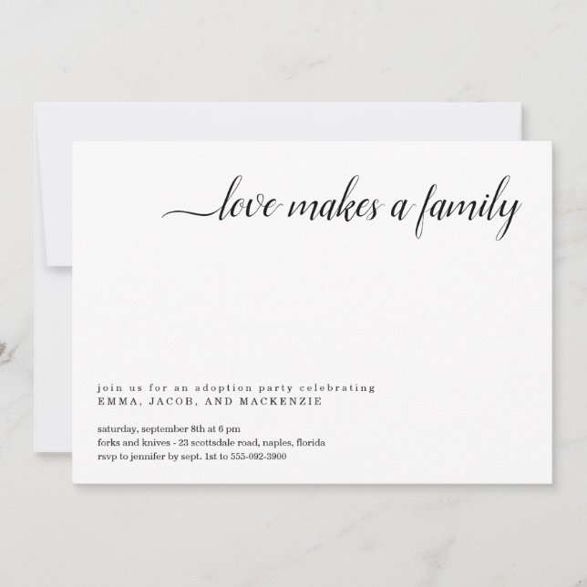 Inbjudan till adoptionspart (Framsida)