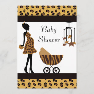 Inbjudan till afrikansk baby Shower Safari