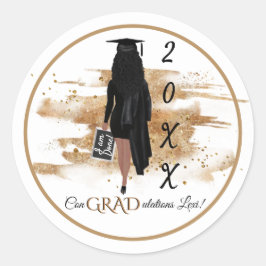 Inbjudan till afrikanska amerikanska Studenten (Lt Runt Klistermärke