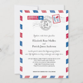 Inbjudan till Airmail Wedding