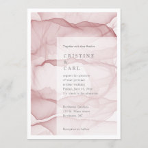 Inbjudan till Airy och Light bröllopsbröllop