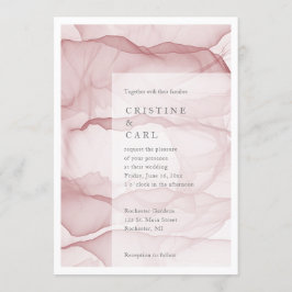 Inbjudan till Airy och Light bröllopsbröllop