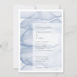 Inbjudan till Airy och Light bröllopsbröllop