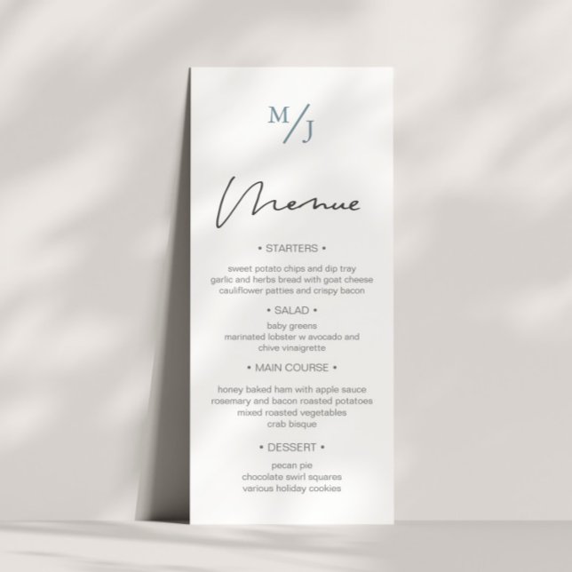 Inbjudan till Airy Pastel ⎥ Bröllop på menyn Midda (Skapare uppladdad)